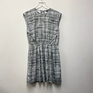 A/X Armani Exchange Gray Print Open Back Dress Sz 6